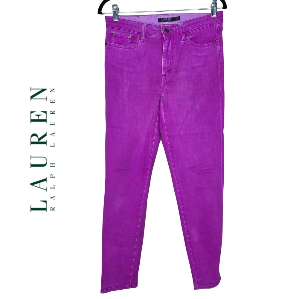 Lauren Ralph Lauren Women's Pink Jeans - Skinny Cropped